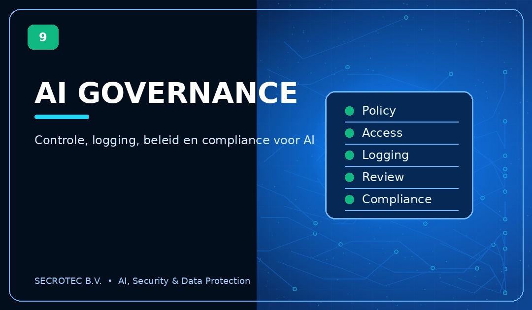 AI-governance — beleid, rollen en toezicht op AI-gebruik
